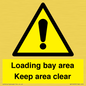 WV12435: Loading bay area Keep area clear