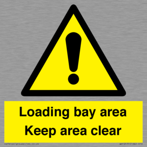 WV12435: Loading bay area Keep area clear