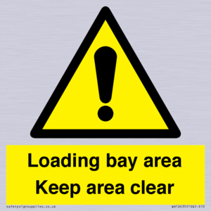 WV12435: Loading bay area Keep area clear