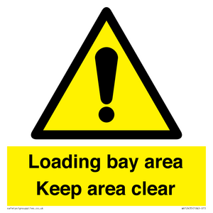 WV12435: Loading bay area Keep area clear