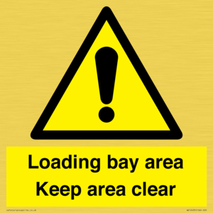 WV12435: Loading bay area Keep area clear