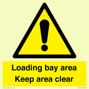 WV12435: Loading bay area Keep area clear