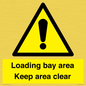 WV12435: Loading bay area Keep area clear
