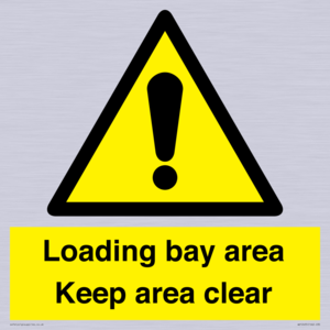 WV12435: Loading bay area Keep area clear