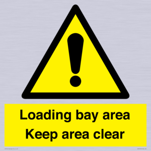 WV12435: Loading bay area Keep area clear