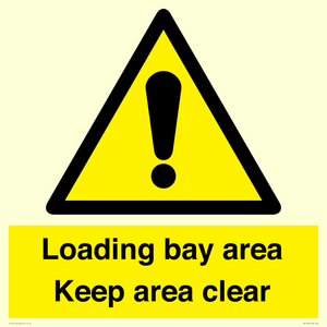 WV12435: Loading bay area Keep area clear