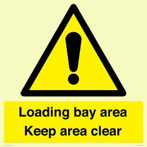 WV12435: Loading bay area Keep area clear