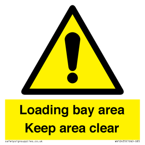 WV12435: Loading bay area Keep area clear