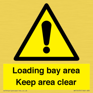 WV12435: Loading bay area Keep area clear