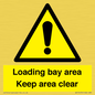 WV12435: Loading bay area Keep area clear