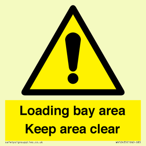 WV12435: Loading bay area Keep area clear