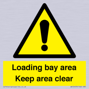 WV12435: Loading bay area Keep area clear