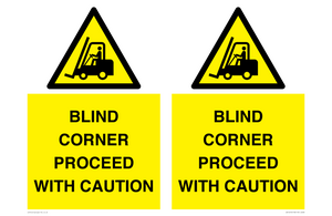 WV12472: BLIND CORNER PROCEED WITH CAUTION
