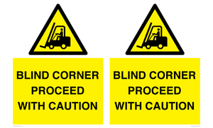 WV12472: BLIND CORNER PROCEED WITH CAUTION