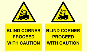 WV12472: BLIND CORNER PROCEED WITH CAUTION