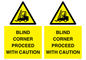 WV12472: BLIND CORNER PROCEED WITH CAUTION