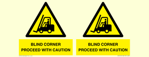 WV12472: BLIND CORNER PROCEED WITH CAUTION