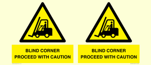 WV12472: BLIND CORNER PROCEED WITH CAUTION