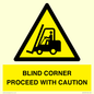 WV12472: BLIND CORNER PROCEED WITH CAUTION