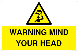 WV12623: WARNING MIND YOUR HEAD