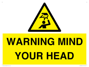 WV12623: WARNING MIND YOUR HEAD