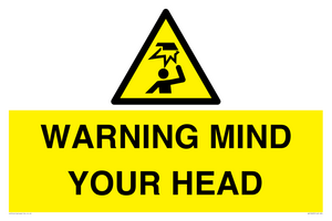 WV12623: WARNING MIND YOUR HEAD
