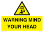 WV12623: WARNING MIND YOUR HEAD