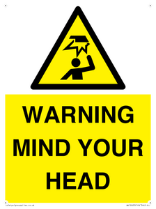WV12623: WARNING MIND YOUR HEAD
