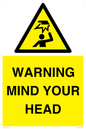 WV12623: WARNING MIND YOUR HEAD