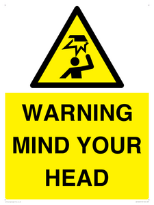 WV12623: WARNING MIND YOUR HEAD