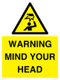 WV12623: WARNING MIND YOUR HEAD