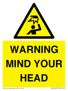 WV12623: WARNING MIND YOUR HEAD