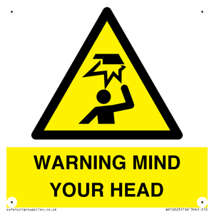 WV12623: WARNING MIND YOUR HEAD