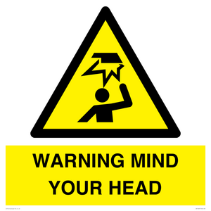 WV12623: WARNING MIND YOUR HEAD