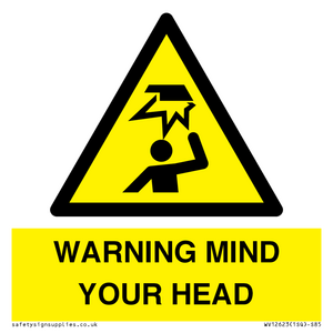 WV12623: WARNING MIND YOUR HEAD