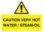 WV12625: CAUTION VERY HOT WATER / STEAM-OIL