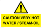 WV12625: CAUTION VERY HOT WATER / STEAM-OIL