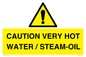 WV12625: CAUTION VERY HOT WATER / STEAM-OIL