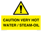 WV12625: CAUTION VERY HOT WATER / STEAM-OIL