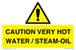 WV12625: CAUTION VERY HOT WATER / STEAM-OIL