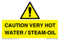 WV12625: CAUTION VERY HOT WATER / STEAM-OIL