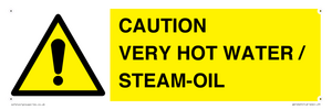 WV12625: CAUTION VERY HOT WATER / STEAM-OIL