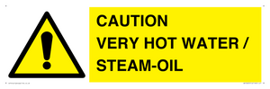 WV12625: CAUTION VERY HOT WATER / STEAM-OIL