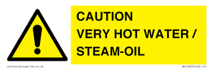 WV12625: CAUTION VERY HOT WATER / STEAM-OIL