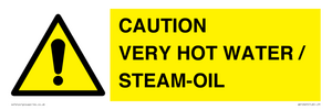 WV12625: CAUTION VERY HOT WATER / STEAM-OIL