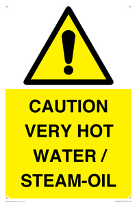WV12625: CAUTION VERY HOT WATER / STEAM-OIL
