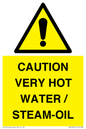 WV12625: CAUTION VERY HOT WATER / STEAM-OIL