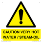WV12625: CAUTION VERY HOT WATER / STEAM-OIL