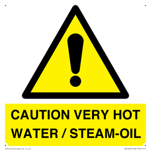WV12625: CAUTION VERY HOT WATER / STEAM-OIL