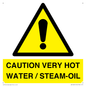 WV12625: CAUTION VERY HOT WATER / STEAM-OIL